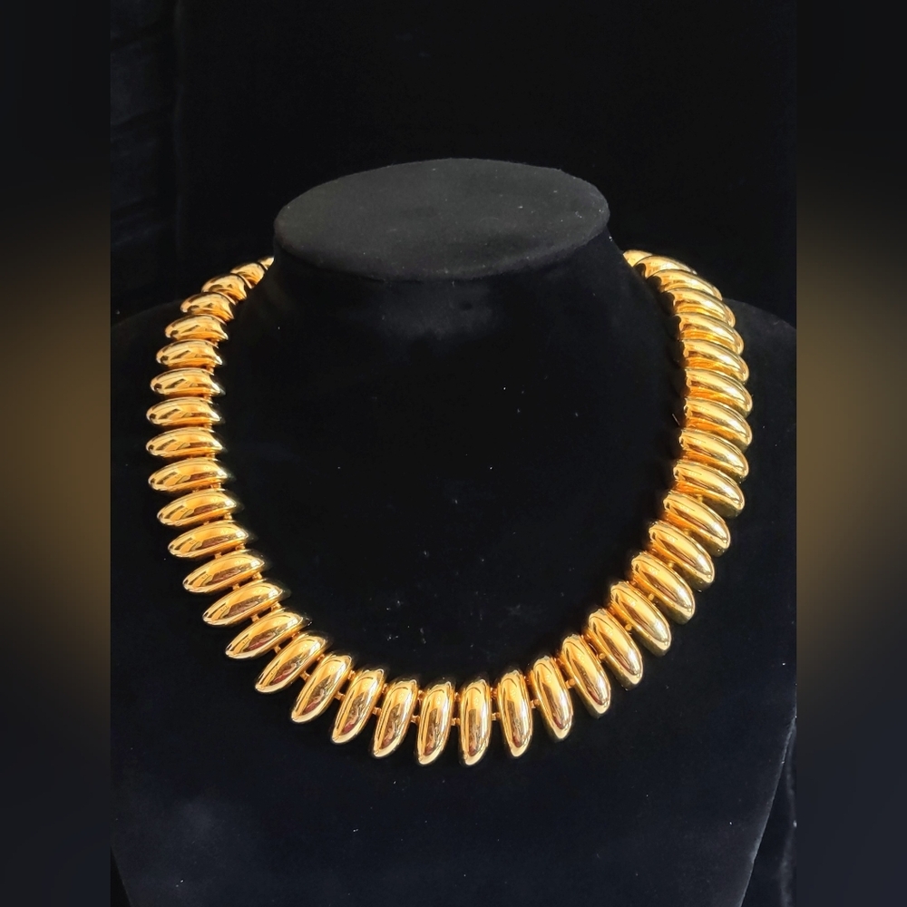 Statement Cleopatra Gold Plated Choker